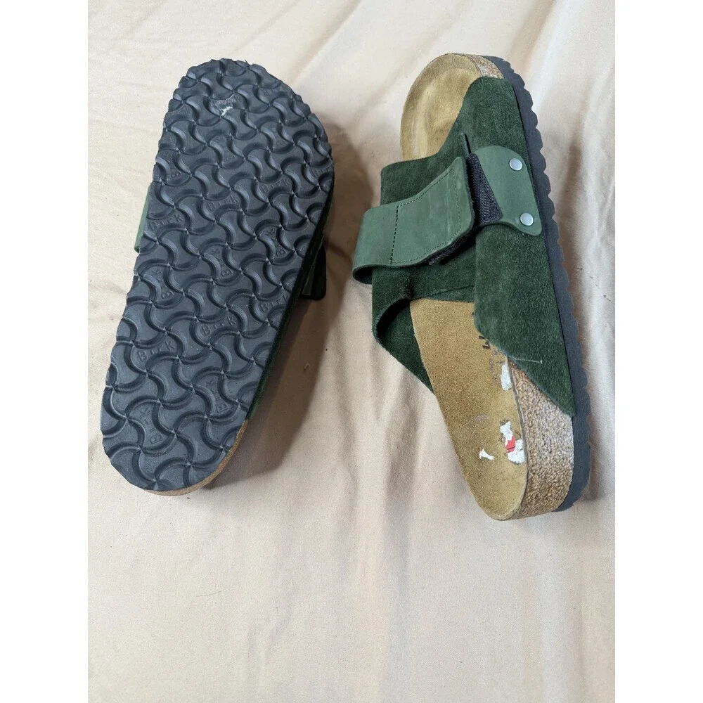 Birkenstock Kyoto Mountain View Green Nubuck Sandals Men's EU 44 US 11